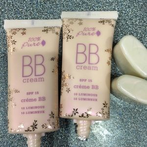 2 new tubes 100% Pure BB 10 Luminous fair skin